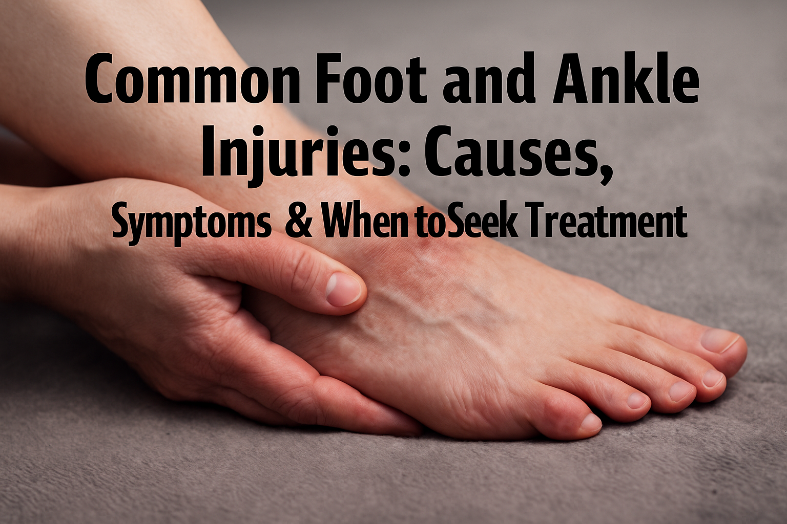 Common Foot & Ankle Injuries: Causes, Symptoms & Treatment